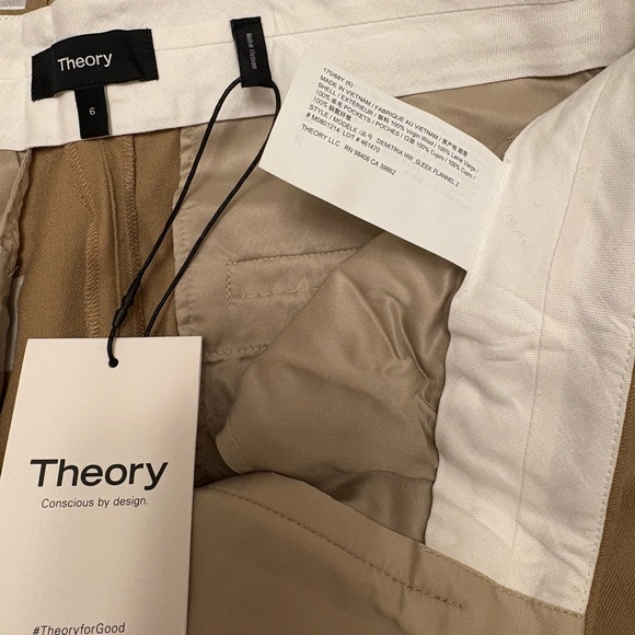 Theory High Waisted Demitria Wool Pants - Picture 12 of 13